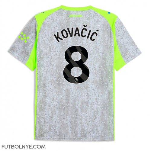Camiseta Manchester City Mateo Kovacic #8 Tercera Equipación 2025-26 manga corta Camiseta Manchester City Mateo Kovacic #8 Tercera Equipación 2025-26 manga corta